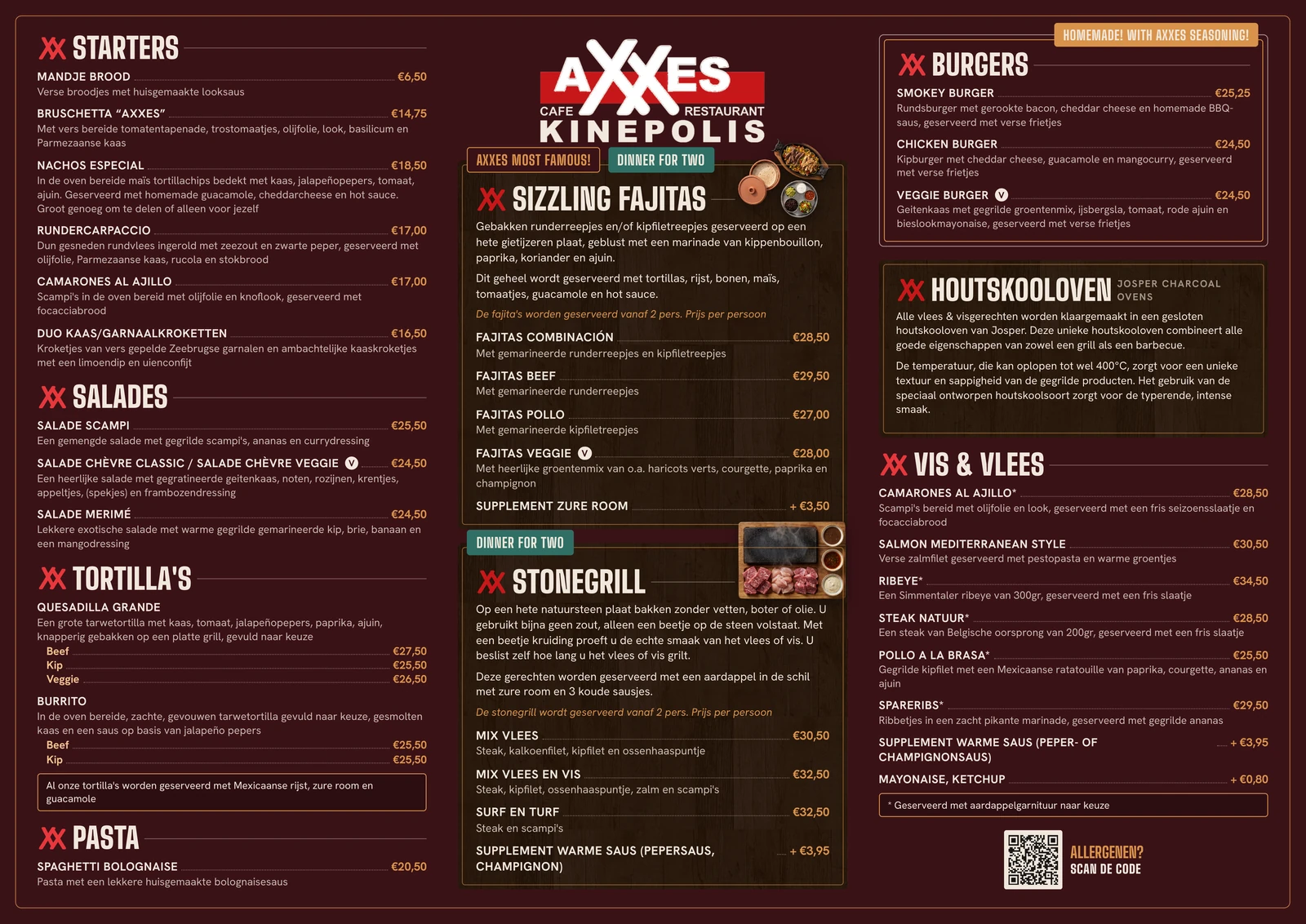 Placemat in donker bordeaux