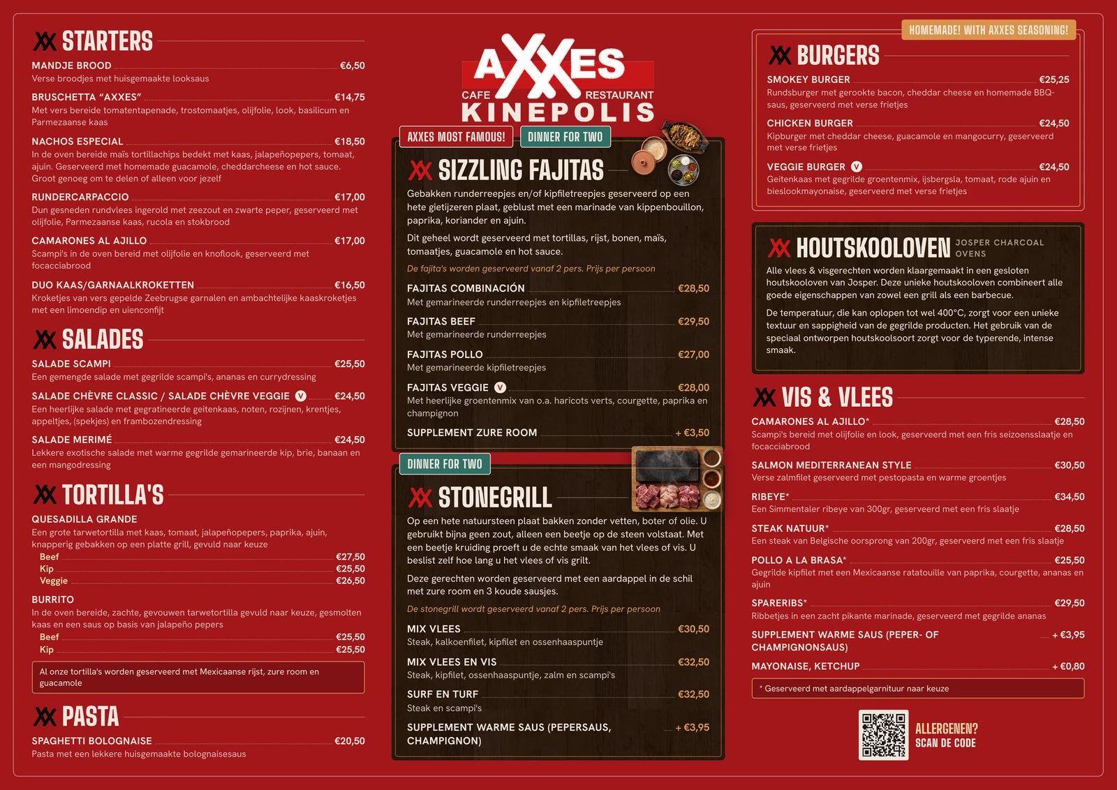 Placemat in rood
